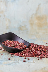 Shoot red beans up close