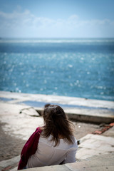 Obraz premium woman on the beach