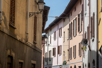 Fototapeta na wymiar Old street of Oggiono, Italy