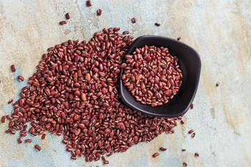 Shoot red beans up close