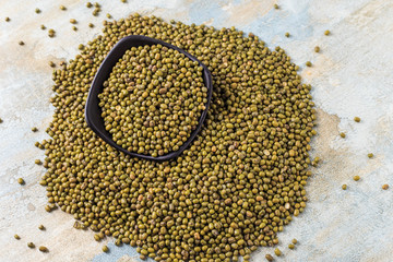 Shoot mung beans up close