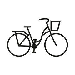 damski rower ikona wektor