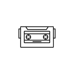 rock cassette icon. Element of rock and roll icon. Thin line icon for website design and development, app development. Premium icon