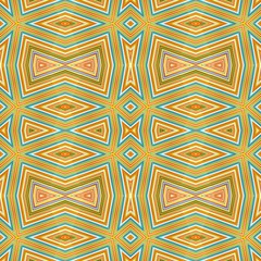 abstract glossy light sea green, golden rod and light gray seamless pattern