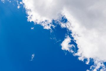 Sky with white clouds