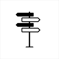 Signpost Icon, Sign Post Icon