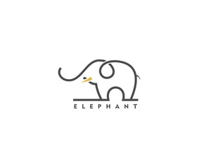 Elephant LogoIcon Vector Designs