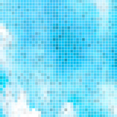 abstract vector square pixel mosaic background