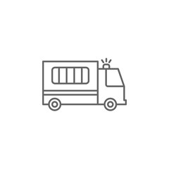 Automobile police icon. Element of police icon. Premium quality graphic design icon. Signs and symbols collection icon for websites, web design, mobile app