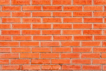 red brick wall background, сlose up