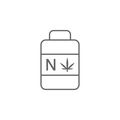 Nutrients, marijuana icon. Element of marijuana icon. Thin line icon for website design and development, app development. Premium icon