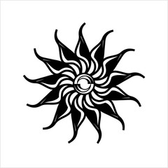Tattoo Sun, Flame Tribal
