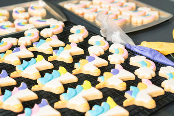 Sugar cookies with royal icing