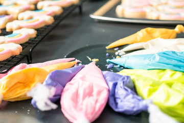 Sugar cookies with royal icing