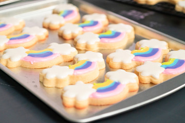 Sugar cookies with royal icing