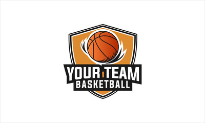 Basketball sport logo