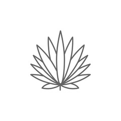 Sativa, marijuana icon. Element of marijuana icon. Thin line icon for website design and development, app development. Premium icon