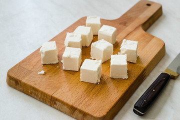 Turkish Traditional Kastamonu Cekme Helva / Halva on Wooden Board.