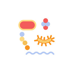 Chemistry, bacteria color icon. Element of chemistry color icon. Premium quality graphic design icon. Signs and symbols collection icon for websites, web design, mobile app