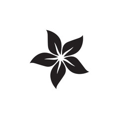 Flower Icon In Flat Style Vector For App, UI, Websites. Black Icon Vector Illustration.