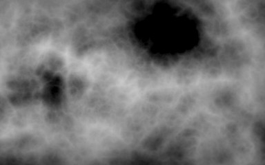 Background of abstract gray color smoke isolated on black color background. The wall of gray fog. 3D illustration