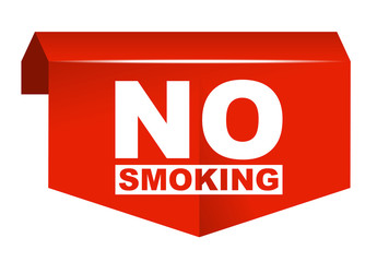 red vector banner no smoking