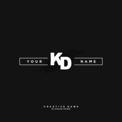K D KD Initial logo template vector. Letter logo concept