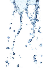 water splash drop blue liquid bubble