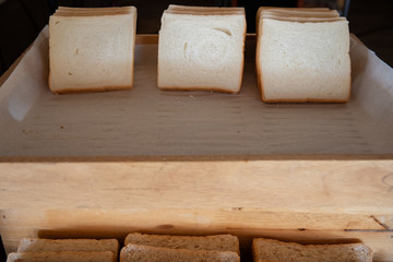 Whitebread in the tray