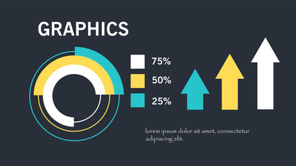 Elements for slide presentations. Flyer, brochure, corporate report, marketing, advertising, annual report, banner