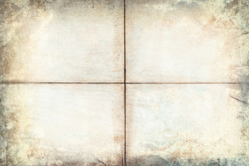 Background texture of folded and aged paper, close-up