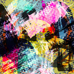 Fototapeta na wymiar abstract color pattern in graffiti style Quality illustration for your design