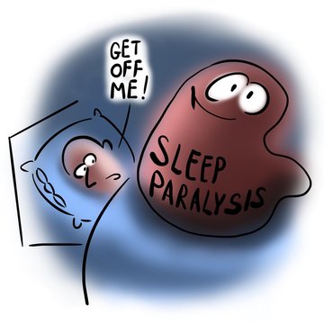  Sleep paralysis sits on a man
