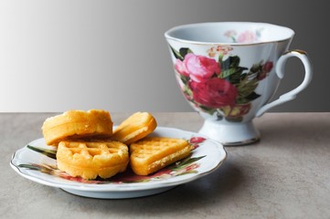 cup of tea and cookies