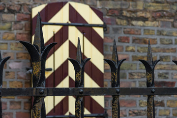Gothic details from the house of Dutch parliament, Hague, Netherlands