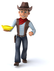 Fun Cowboy - 3D Illustration