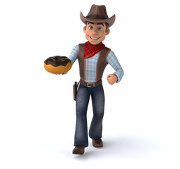 Fun Cowboy - 3D Illustration