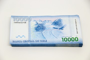 Chilean peso bills - background
