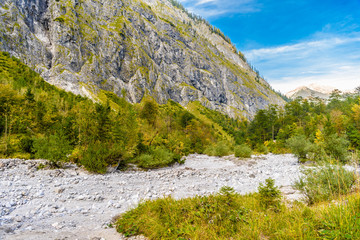 Mountains valley near Koenigssee, Konigsee, Berchtesgaden National Park, Bavaria, Germany.