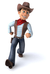 Fun Cowboy - 3D Illustration