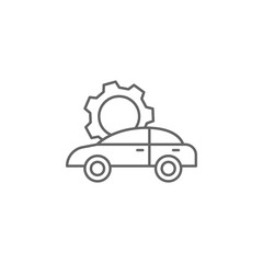 Car, automotive service icon. Element of auto service icon. Thin line icon for website design and development, app development. Premium icon