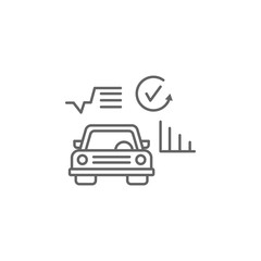 Diagnosis, car icon. Element of auto service icon. Thin line icon for website design and development, app development. Premium icon