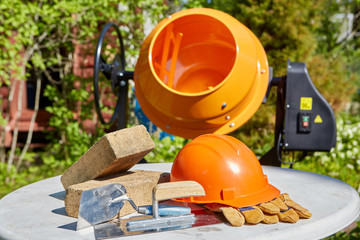 Protective clothes and concrete mixer