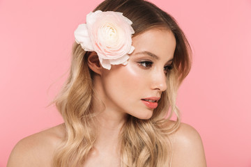 Naklejka premium Beauty portrait of a lovely young woman