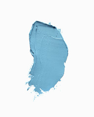 Paint smudge isolated on white background 