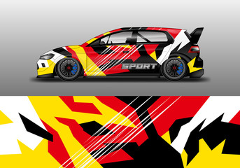 Car wrap design abstract strip and background for Car wrap and vinyl sticker 