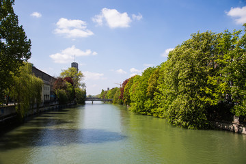 Blick von der Ludwigsbrücke in München