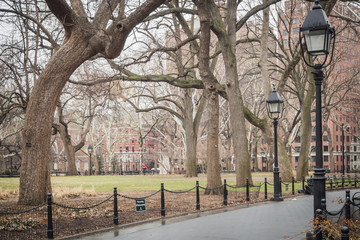 Walk from Washington Square in Manhattan - New York City, NY