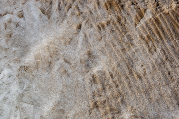 frozen sand textures in winter by the sea beach