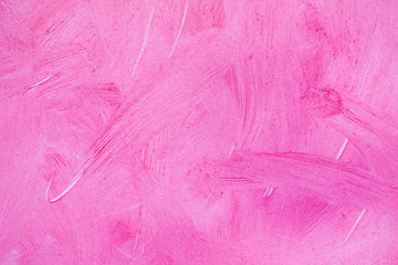 Pink textured background , smeared with brush strokes on white background.Painted surface design banners.